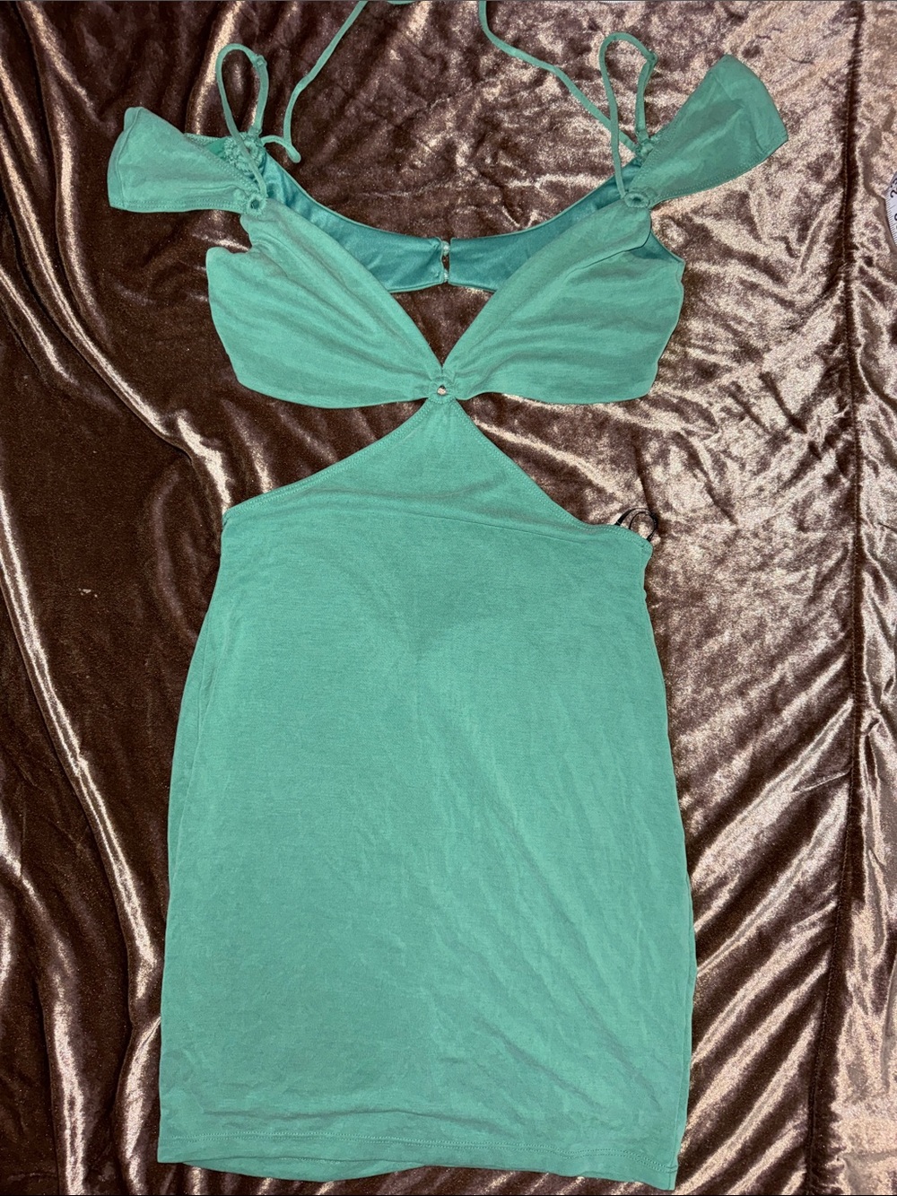 🍧🍧🍧Forever 21 Teal Cutout Mini Dress